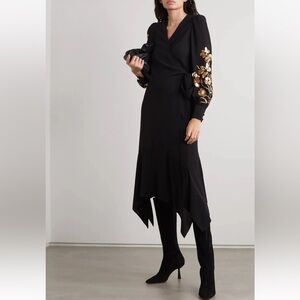 Tory Burch embroidered wrap dress